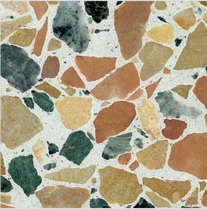 Terrazzo Arcobaleno 40x40x2