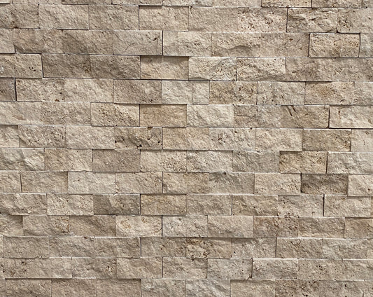 Travertin splitface vægpanel